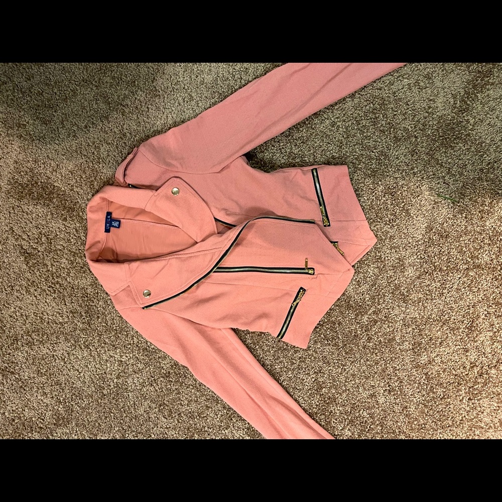 Pink Moto style jacket S
